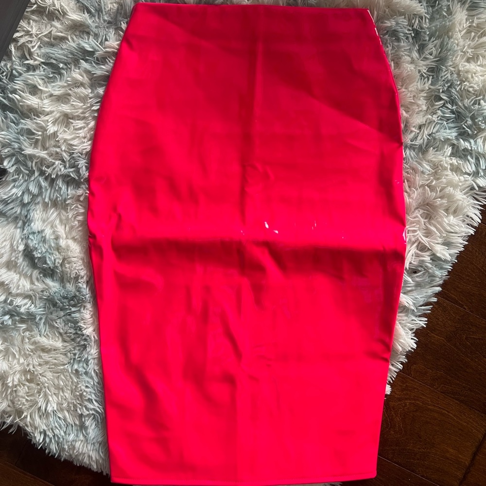 Missguided PVC Midi Skirt